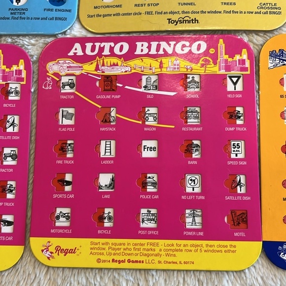 7 Road auto car trip bingo cards - Picture 4 of 8